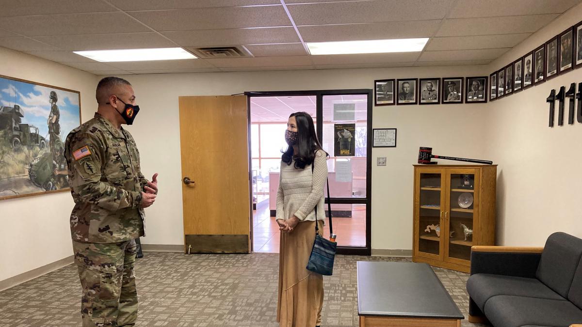 Rep. Leger Fernandez visits NM's National Guard
